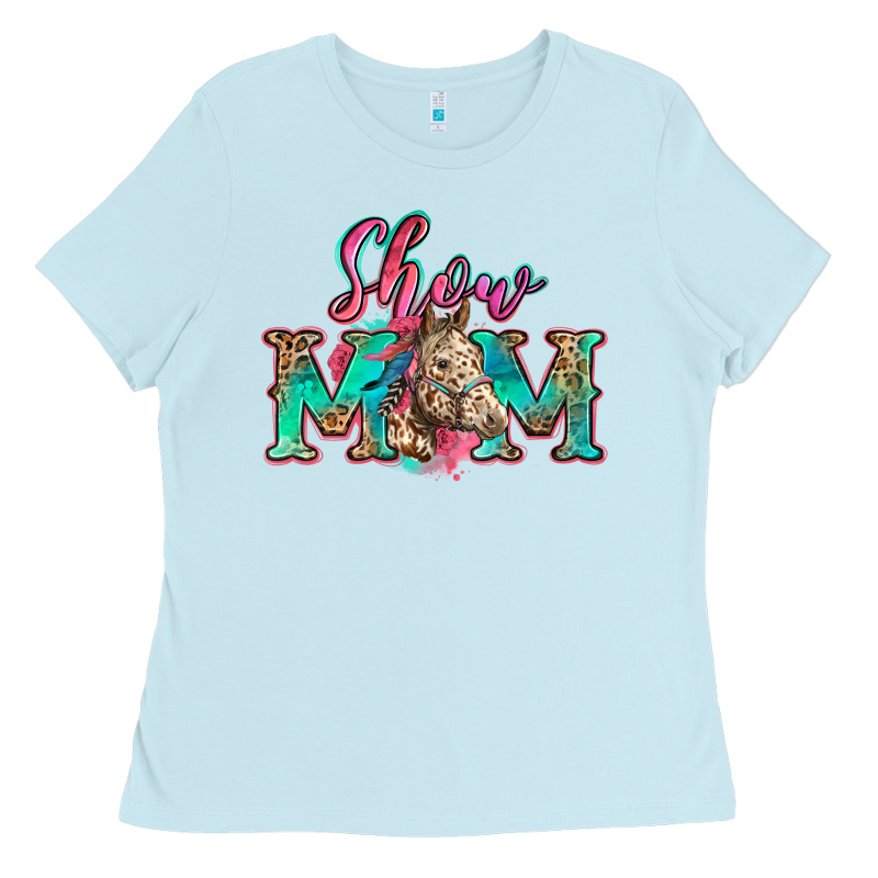 Show Mom Horse Ladies Tee by Zillion Design Studio | Teevron
