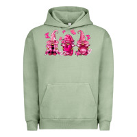 Pigment Oil Green breast cancer gnomies Urban Hoodie - FaDigitalArtStudio