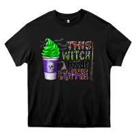 Black this witch needs coffee Heavy Core Tee - CowhideDigitalArt