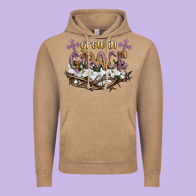 Grow In Grace Vintage Hoodie Designed By Nancycooperartshop