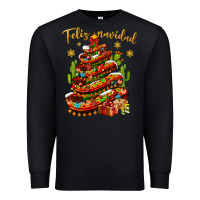 Black Christmas Feliz Navidad Premium Sweatshirt - NancyCooperArtShop