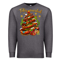 Charcoal Heather Christmas Feliz Navidad Premium Sweatshirt - NancyCooperArtShop