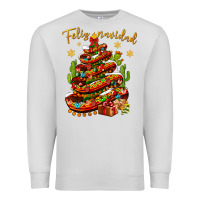 Dove Grey Christmas Feliz Navidad Premium Sweatshirt - NancyCooperArtShop