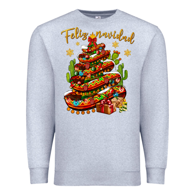 Christmas Feliz Navidad Premium Sweatshirt by NancyCooperArtShop | Teevron