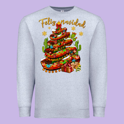 Christmas Feliz Navidad Premium Sweatshirt Designed By Nancycooperartshop