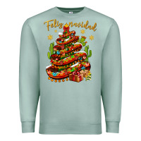 Seafoam Christmas Feliz Navidad Premium Sweatshirt - NancyCooperArtShop