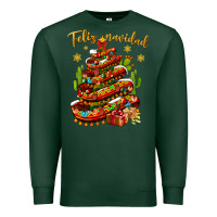 Sports Green Christmas Feliz Navidad Premium Sweatshirt - NancyCooperArtShop