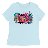 Baby Blue small business mama Ladies Tee - Zillion Design Studio
