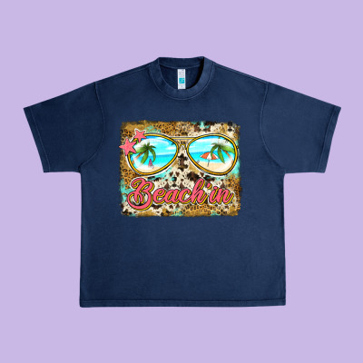 Beach'in Sunglasses Urban Heavy Tee Designed By Jasminsmagicworld