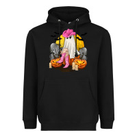 Black Halloween Cowgirl Costumes Heavyweight Hoodie - texasbilliewilder