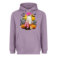 Lavender Halloween Cowgirl Costumes Heavyweight Hoodie - texasbilliewilder