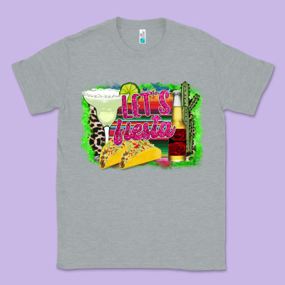 Let's Fiesta Classic Tee Designed By Cowhidedigitalart