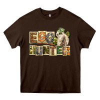 Chocolate Brown Egg Hunter Easter Day Heavy Core Tee - Neo Western