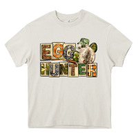 Cream Egg Hunter Easter Day Heavy Core Tee - Neo Western