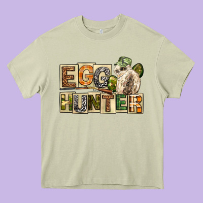Egg Hunter Easter Day Heavy Core Tee Designed By Neo Western