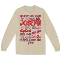 Mushroom believe like mary trust like joseph valentine s da Long Sleeve Tee - MaliasSmallBusiness