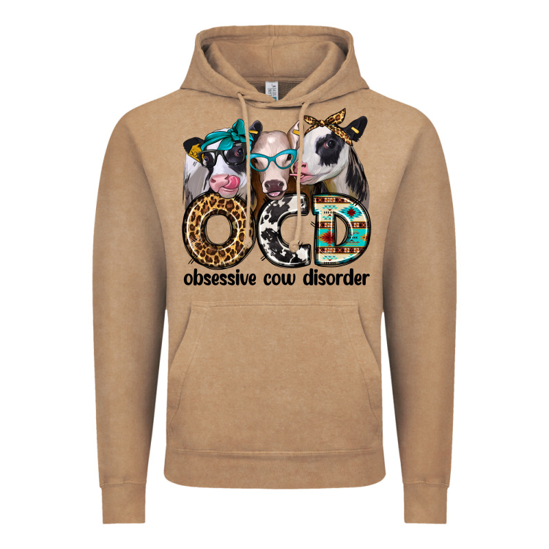 Ocd Obsessive Cow Disorder Vintage Hoodie by Jasminsmagicworld | Teevron