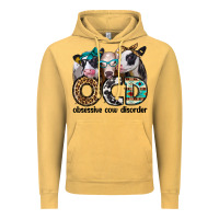 Vintage Mustard ocd obsessive cow disorder Vintage Hoodie - Jasminsmagicworld