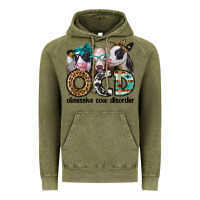 Vintage Olive ocd obsessive cow disorder Vintage Hoodie - Jasminsmagicworld