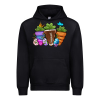 Black Football Easter sports carrots Urban Hoodie - OliviaCreatesArt