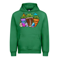 Emerald Football Easter sports carrots Urban Hoodie - OliviaCreatesArt