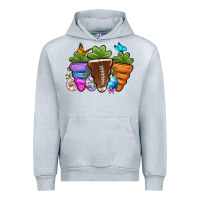 Heather Grey Football Easter sports carrots Urban Hoodie - OliviaCreatesArt
