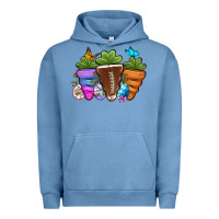 Pigment Pebble Blue Football Easter sports carrots Urban Hoodie - OliviaCreatesArt