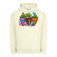 Pigment Pistachio Football Easter sports carrots Urban Hoodie - OliviaCreatesArt