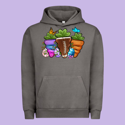 Football Easter Sports Carrots Urban Hoodie Designed By Oliviacreatesart