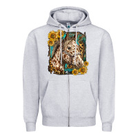 Heather Grey appaloosa horse with sunflowers and western background Zipper Hoodie - LillyAllenDesigns