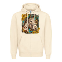 Sandshell appaloosa horse with sunflowers and western background Zipper Hoodie - LillyAllenDesigns