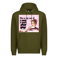Army Green retro housewife Premium Hoodie - TumblerDesignByShophia
