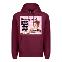 Burgundy retro housewife Premium Hoodie - TumblerDesignByShophia