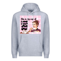Heather Grey retro housewife Premium Hoodie - TumblerDesignByShophia