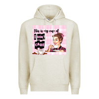 Oatmeal Heather retro housewife Premium Hoodie - TumblerDesignByShophia
