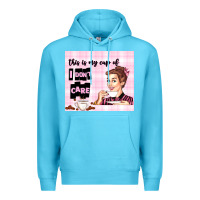 Ocean Blue retro housewife Premium Hoodie - TumblerDesignByShophia