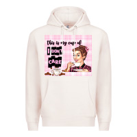 Pale Pink retro housewife Premium Hoodie - TumblerDesignByShophia