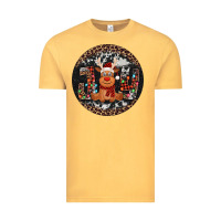 Vintage Mustard joy reindeer christmas ornament Vintage Tee - Jasminsmagicworld