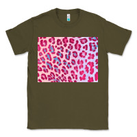 Army Green leopard background pink shimmer 3200x2400 Classic Tee - AdoDesignShop