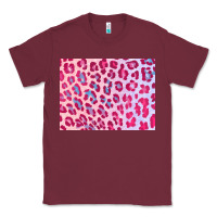 Burgundy leopard background pink shimmer 3200x2400 Classic Tee - AdoDesignShop
