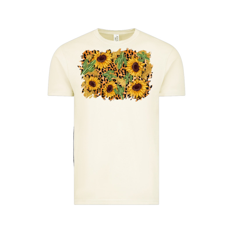 Cactus Leopard Sunflower Glitter Background Vintage Tee by AdoDesignShop | Teevron