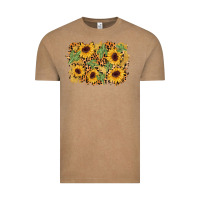 Vintage Coffee cactus leopard sunflower glitter background Vintage Tee - AdoDesignShop