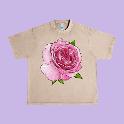 All Dressed Up Rose Urban Heavy Tee Designed By Lillyallendesigns