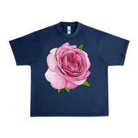 Navy all dressed up rose Urban Heavy Tee - LillyAllenDesigns