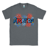 Charcoal Heather America Classic Tee - MaliasSmallBusiness