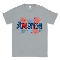 Heather Grey America Classic Tee - MaliasSmallBusiness