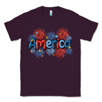 Plum America Classic Tee - MaliasSmallBusiness