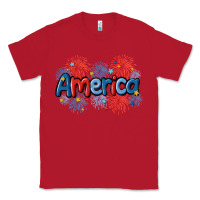 Red America Classic Tee - MaliasSmallBusiness