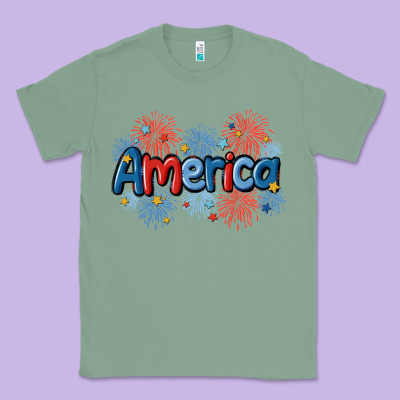 America Classic Tee Designed By Maliassmallbusiness