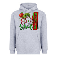 Heather Grey Christmas Character Nurse Heavyweight Hoodie - NancyCooperArtShop